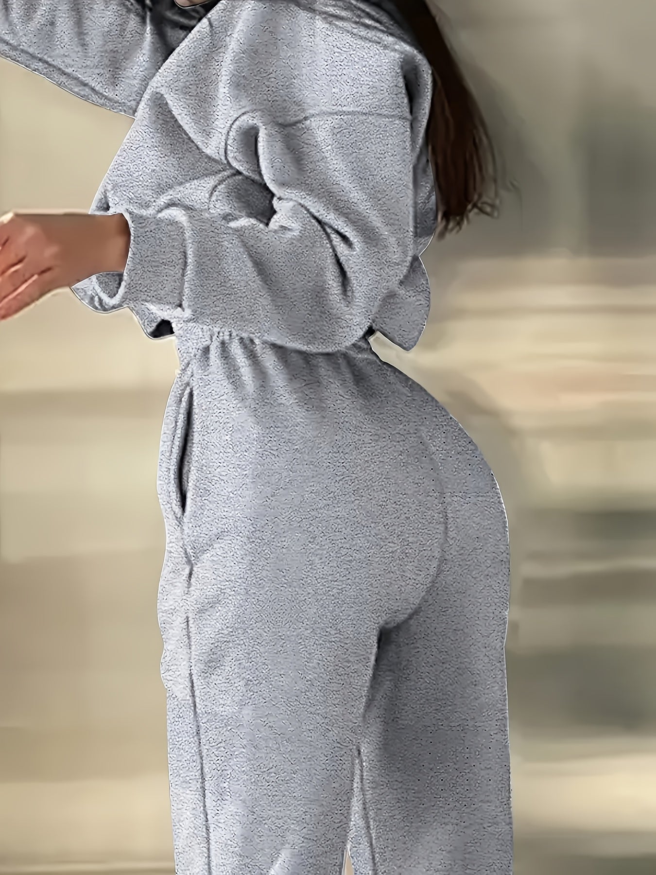 Women's Sweatshirt Set | Stretchy Knit | All-Season Comfort | Polyester