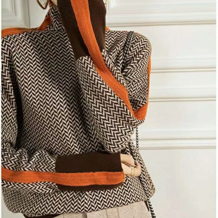 Women’s Knit Turtleneck Sweater | Wool Fabric | Autumn Winter Wear | Comfortable Fit