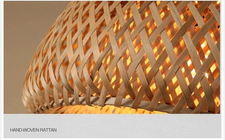 Lumiara — Handmade Bamboo Pendant Light with Retro Style