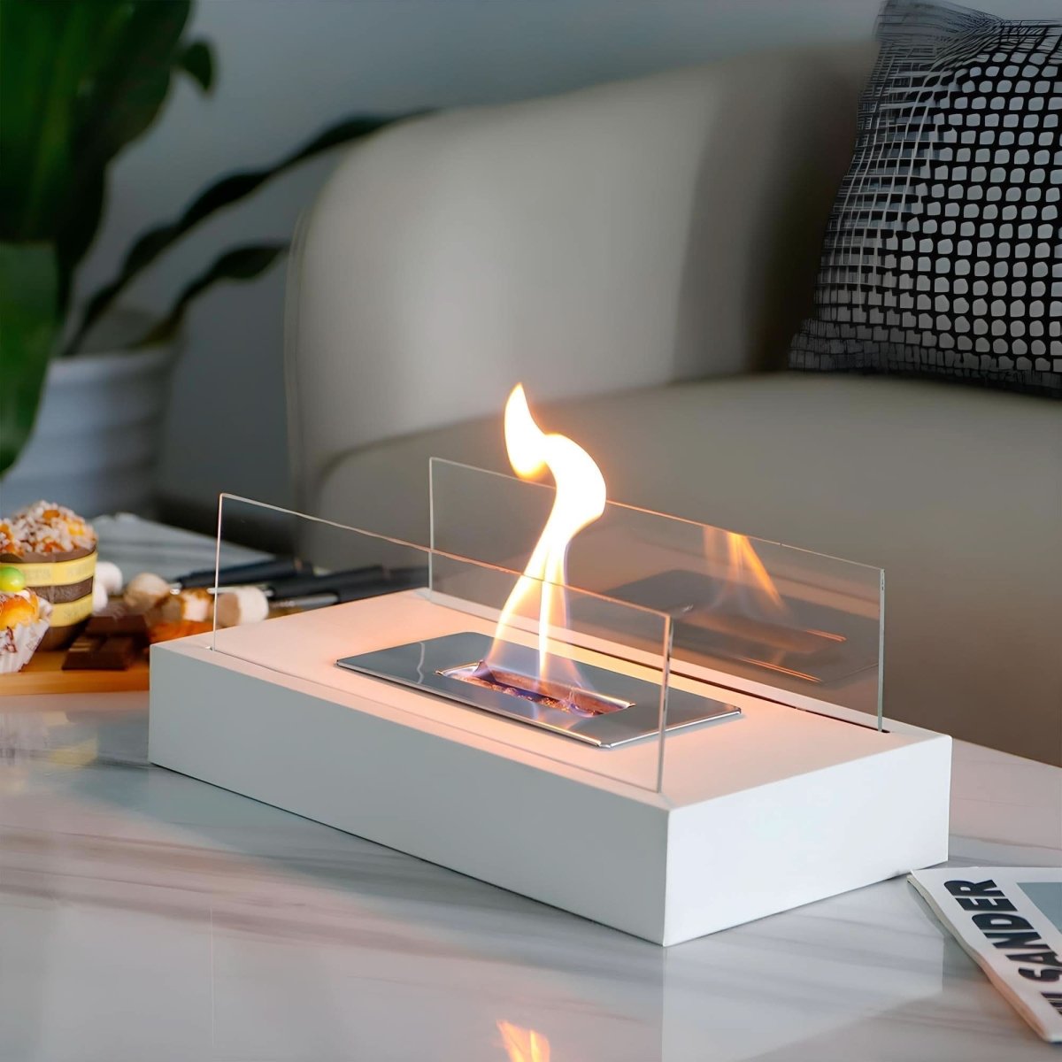 EmberVista Portable Bioethanol Tabletop Fireplace for All Spaces