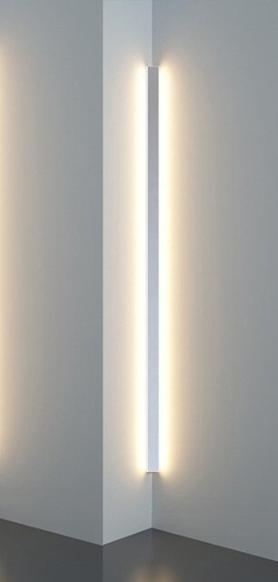 Linear LED Wall Light | Minimalist Matte Black Aluminum | 20W Energy-Efficient Lighting | Indoor & Outdoor Use