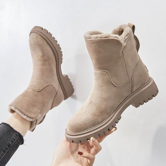 Women’s Winter Boots | Suede Upper & Faux Fur Lining | Anti-Slip Rubber Outsole | Warm & Comfortable Fit