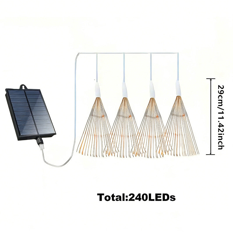 LED Outdoor Decoration Lights – Automatic Solar Fireworks