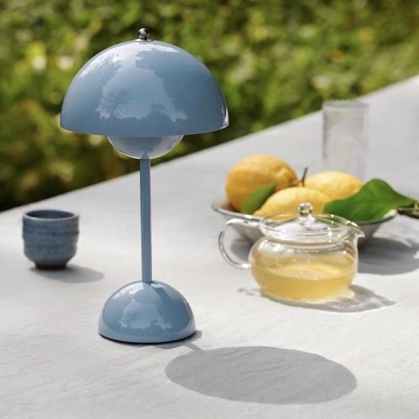 Wireless LED Table Lamp | Touch Dimming & Adjustable Brightness | Lacquered Stainless Steel | Portable & Stylish Design