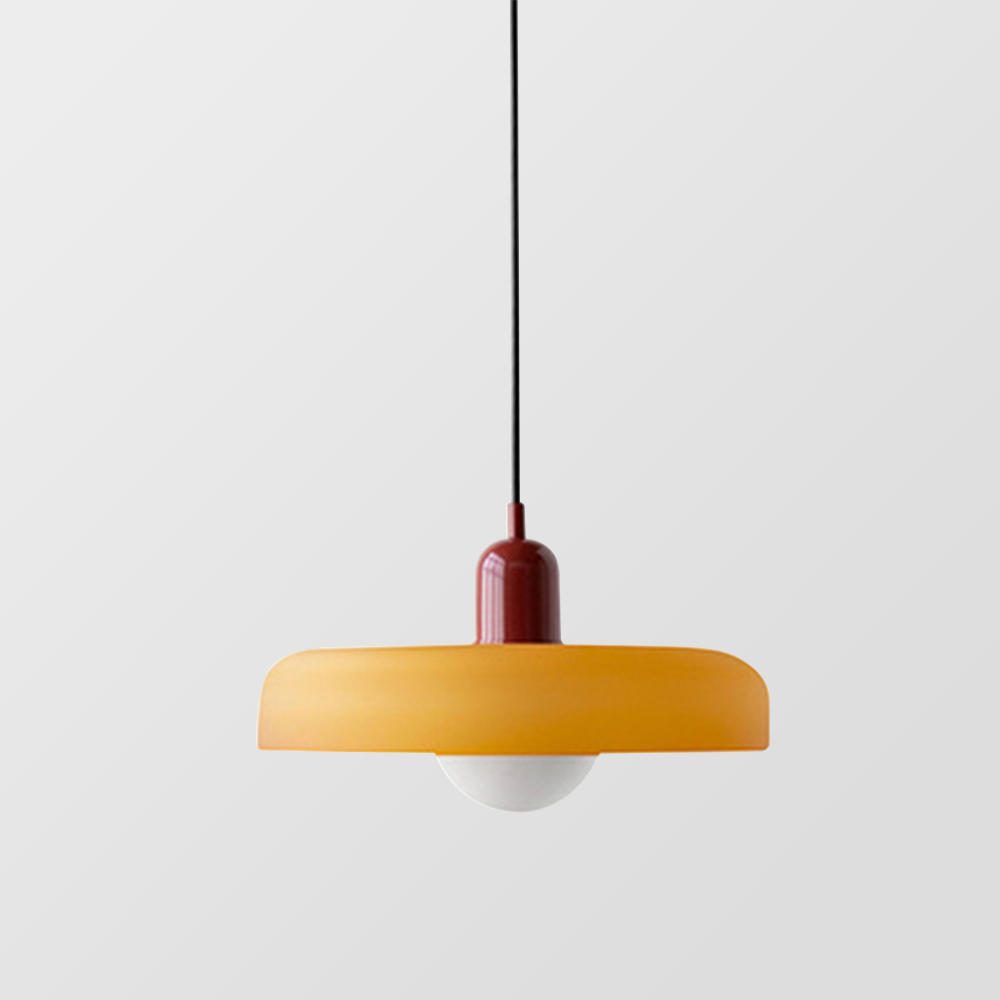 Pendant Lamp | Bauhaus Stained Glass Design | Glass Material | Adjustable Suspension