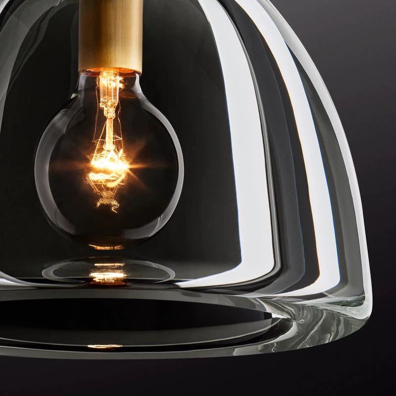 Liora Dome — K9 Crystal Pendant Light with Adjustable Height