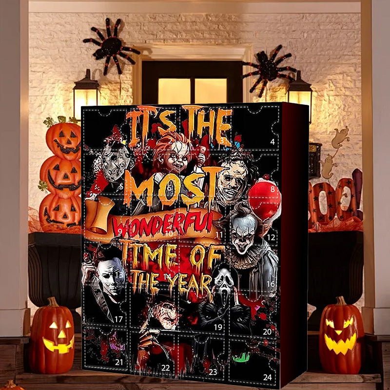 Halloween Horror Movie Advent Calendar with 24 Spooky Collectibles