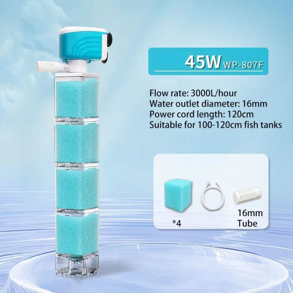 AquaClarity Elite 5-in-1 Filter System for Pristine Aquariums