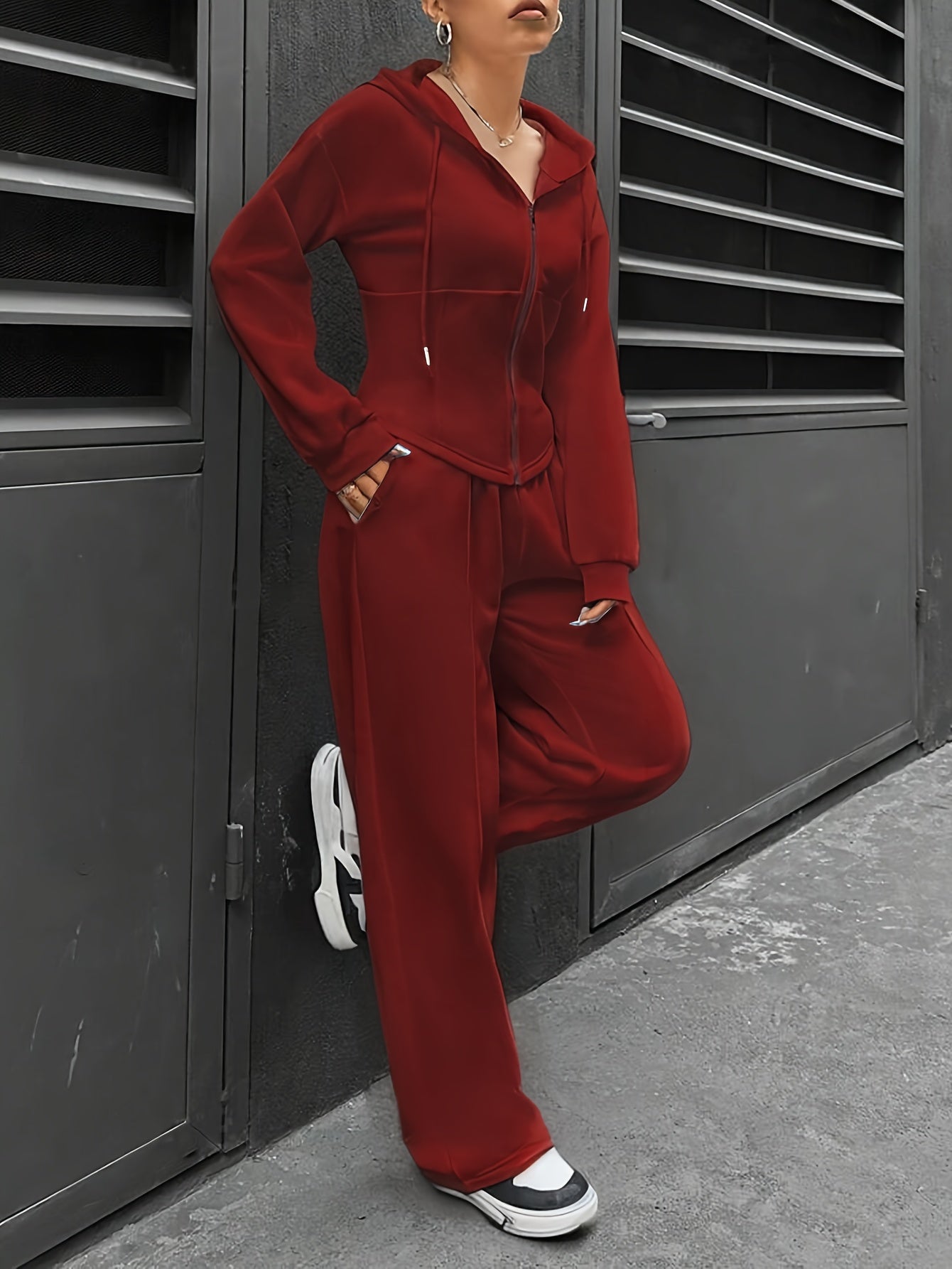 Hoodie and Sweatpants Set | Lightweight | Comfortable Everyday Wear | Polyester