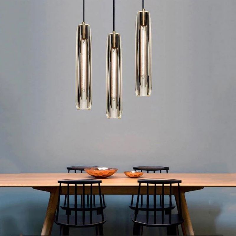 Lioren — Crystal Pendant Light with Adjustable Brass Finish