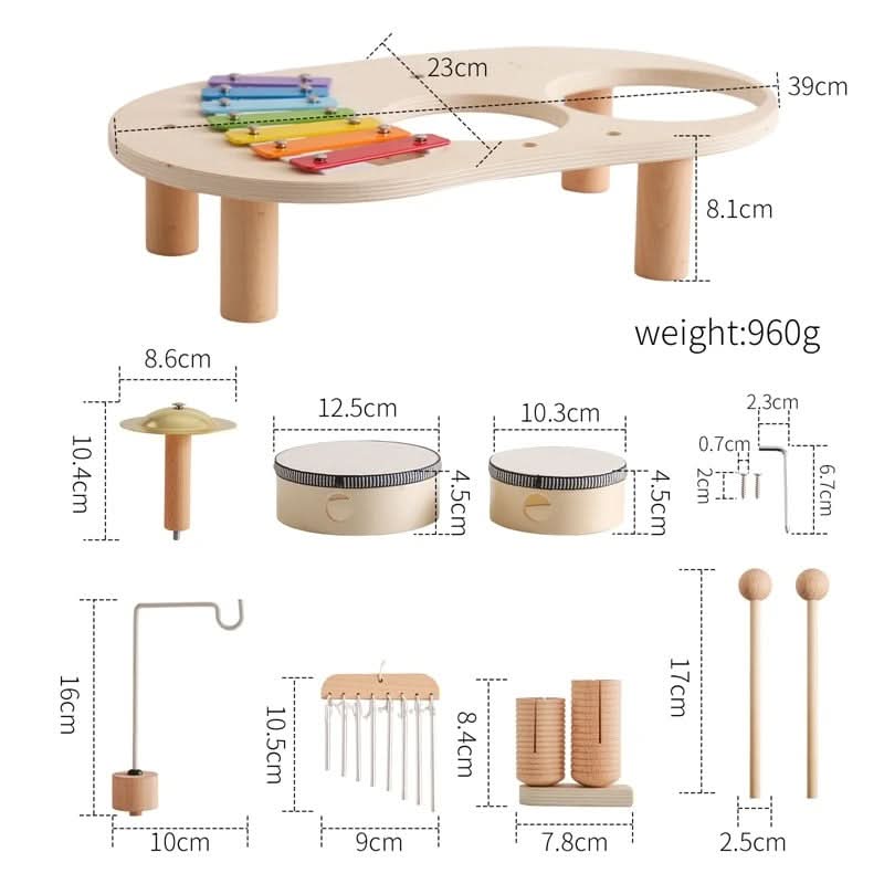 Melodic Explorer Wooden Musical Toy Set for Creative Infants