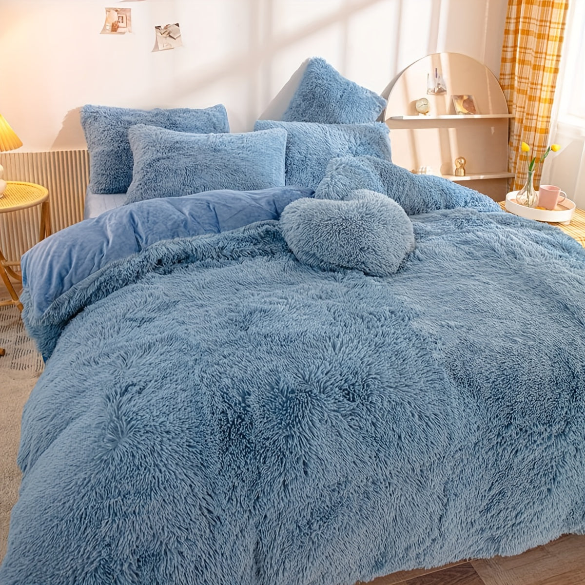 Quilt Cover Set | Plush Fabric | Ultra-Soft Cozy Comfort | Polyester