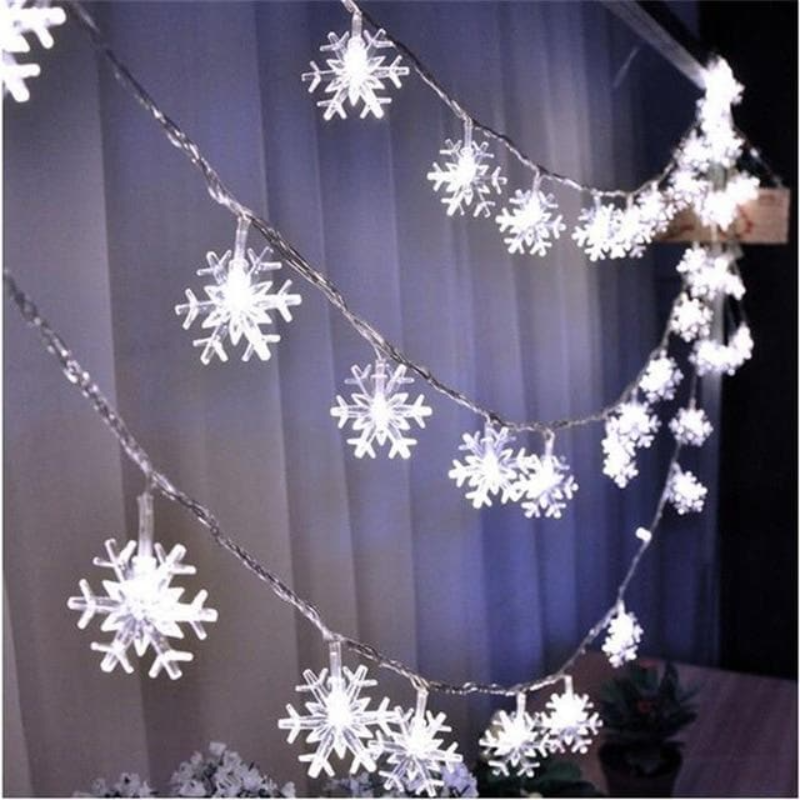 Fairy LED String Lights - 2m to 10m Battery or Plug-In Options - Warm or Cool White - Ball, Flower, Star & Snowflake Bulbs - Indoor Outdoor Decorative Twinkle Party Lights