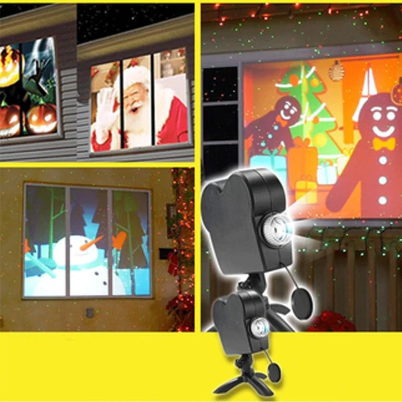 Halloween Holographic Projector with Spooky Animations and Sound