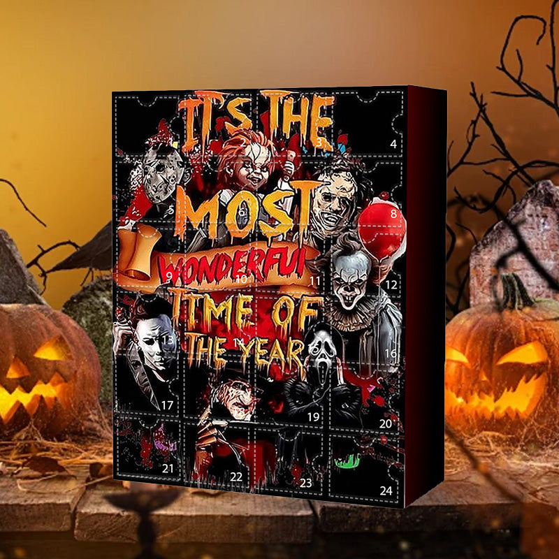 Halloween Horror Movie Advent Calendar with 24 Spooky Collectibles