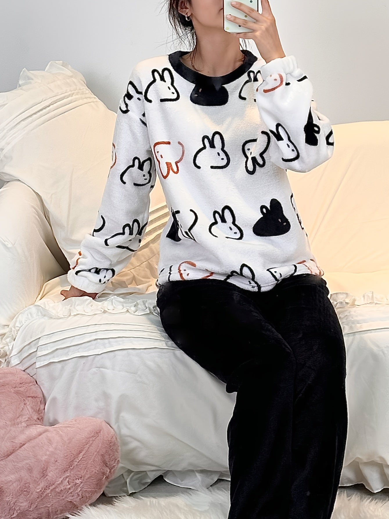 Women’s Pajama Set | Long Sleeve | Soft Cozy Comfort | Polyester