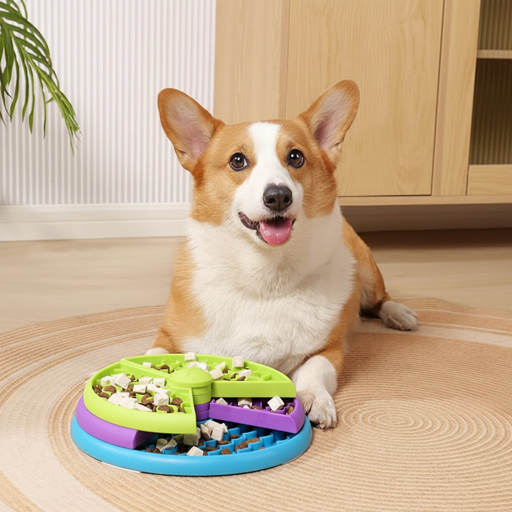 Engaging Slow-Feeder Bowl for Healthier Dog Dining