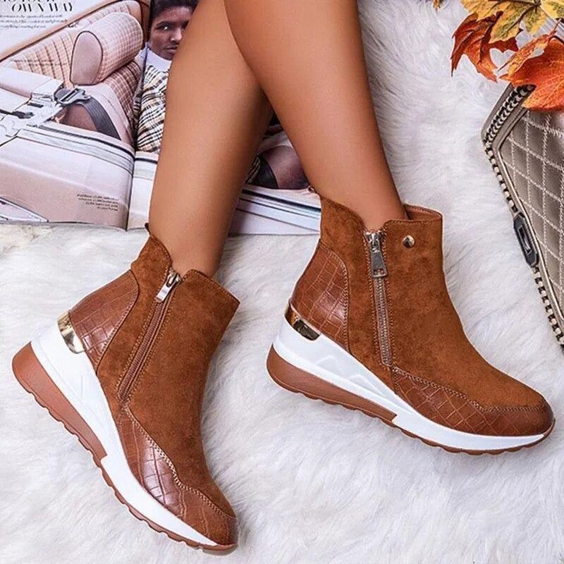 Elegant Comfort Ankle Boots for All-Day Wear