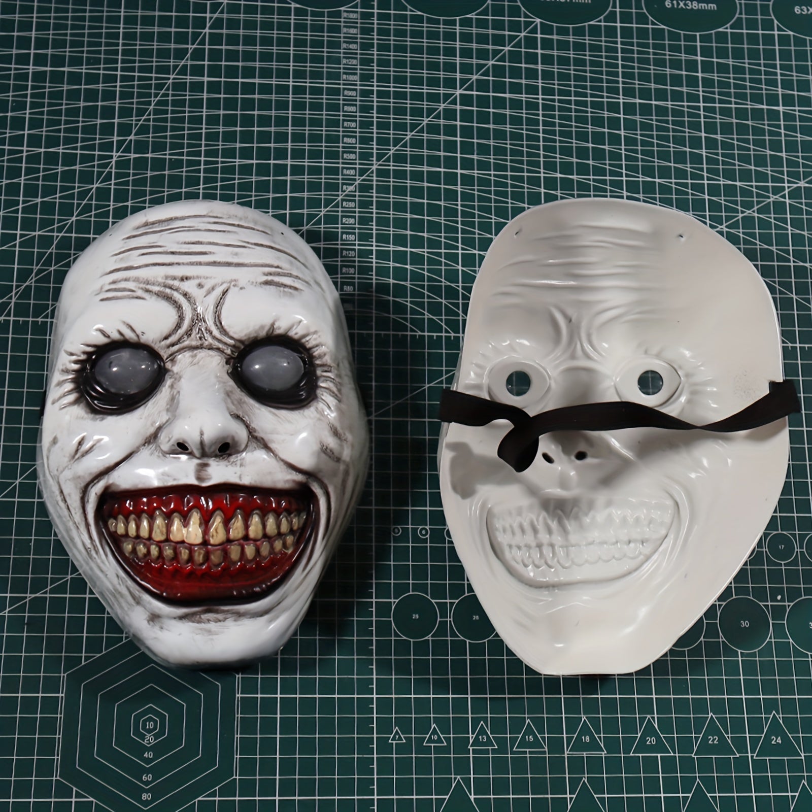 Halloween Zombie Clown Mask Durable Plastic Horror Costume Accessory