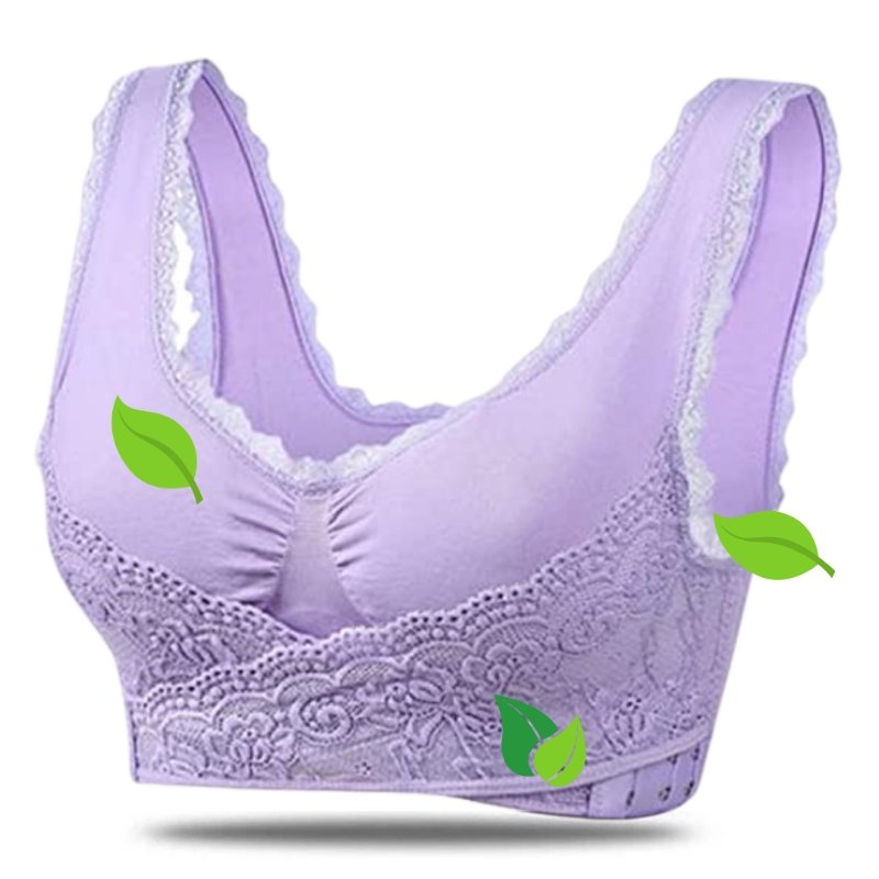 Wireless Lace Bralette | Wire-Free Support & Adjustable Crisscross Straps | Breathable Seamless Fabric | Posture Improvement & Natural Lift