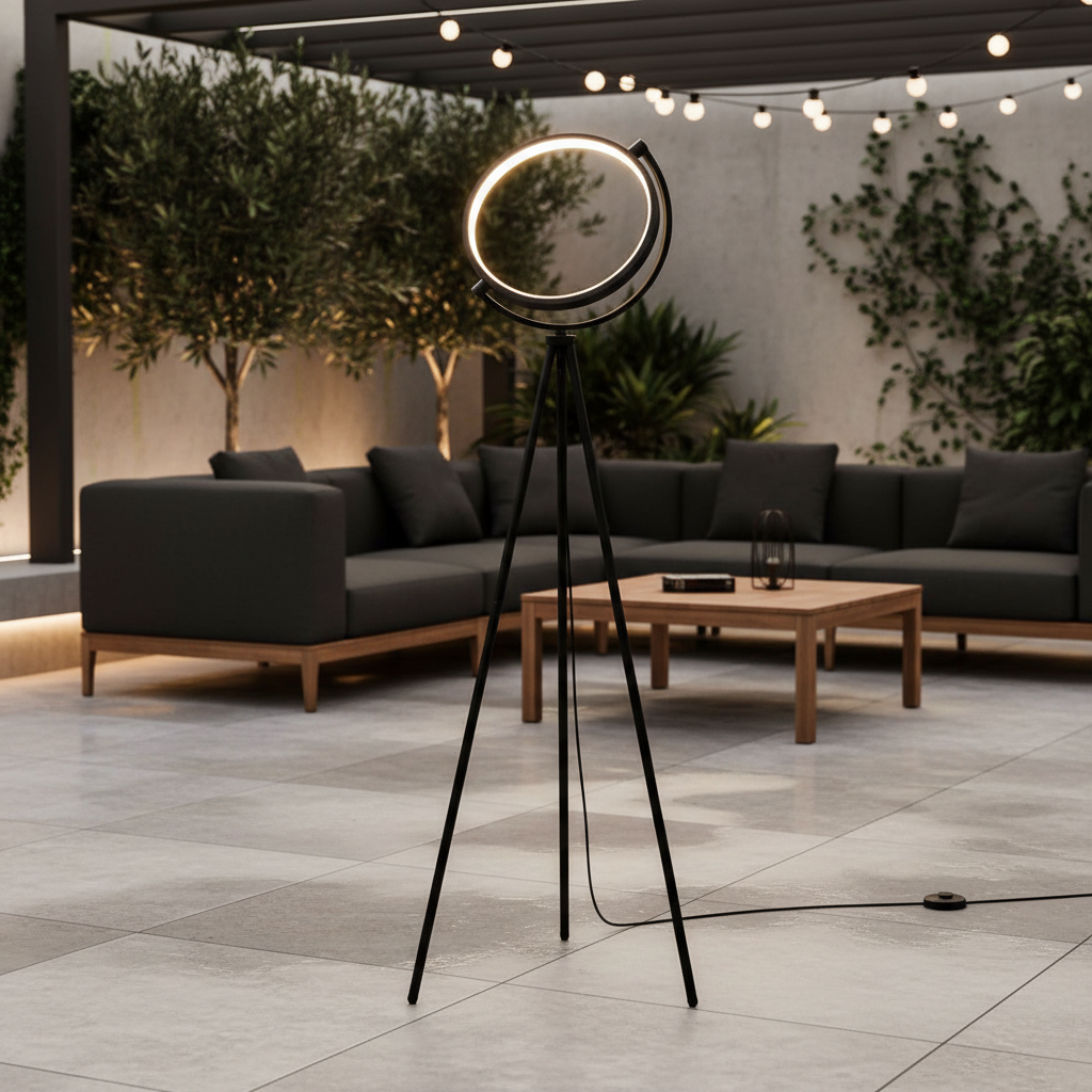 Sleek LED Circle Lamp for Elegant Home Lighting