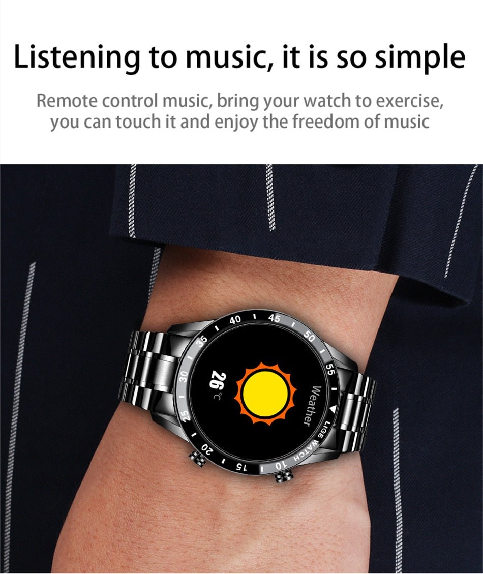 ElegancePro Bluetooth Smartwatch with Touchscreen Display