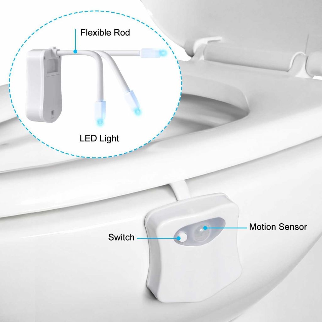 Toilet Night Light with LED Illumination