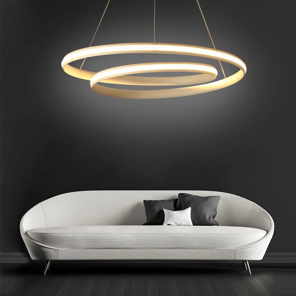 18'' LED 1-Light Adjustable New Design Chandelier LED Contemporary Aluminum PVC Circle Circle Design