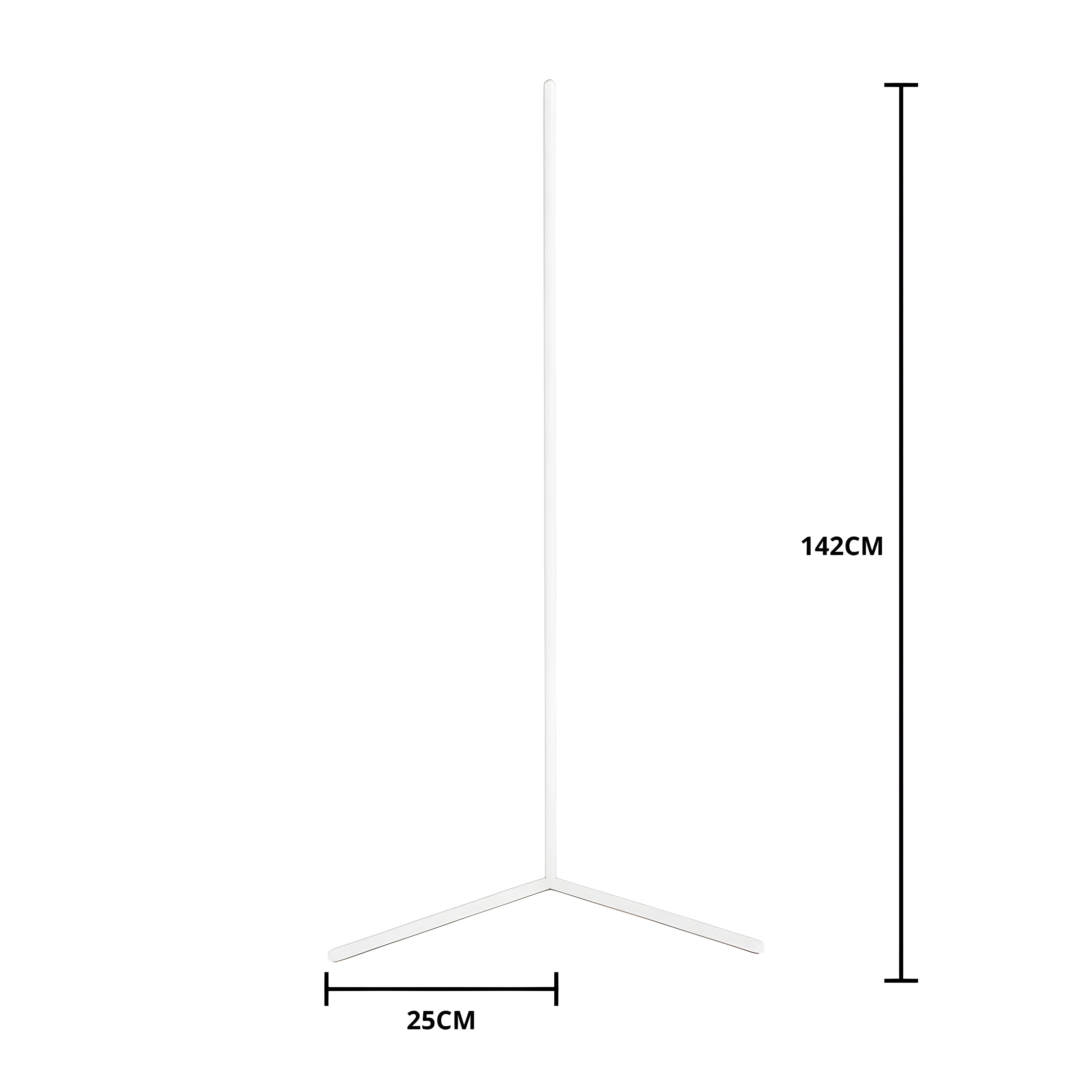 Remote-Controlled Dimmable LED Floor Lamp for Corner Placement