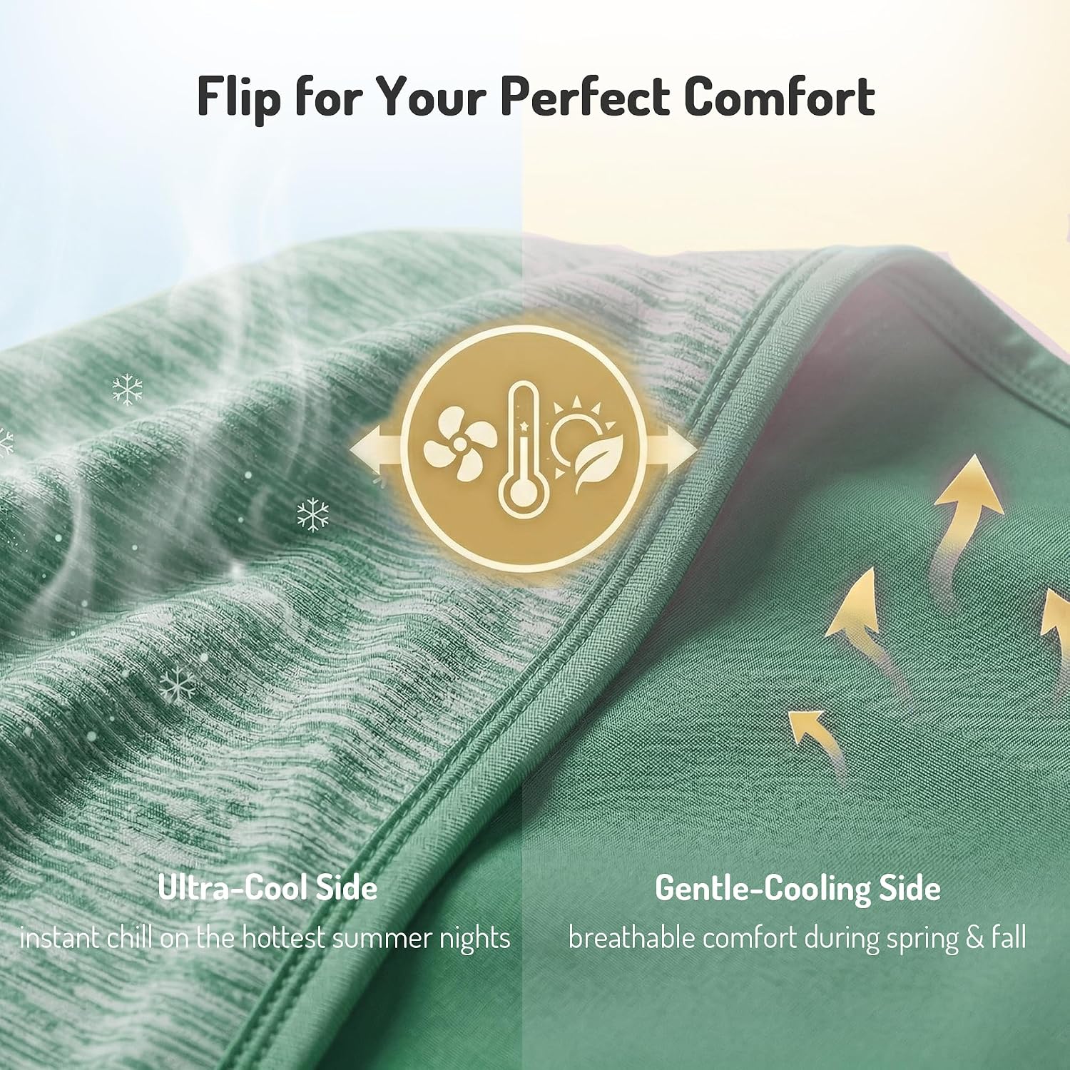 Queen Size Lightweight Cooling Blanket for Hot Sleepers with Q-Max >0.4