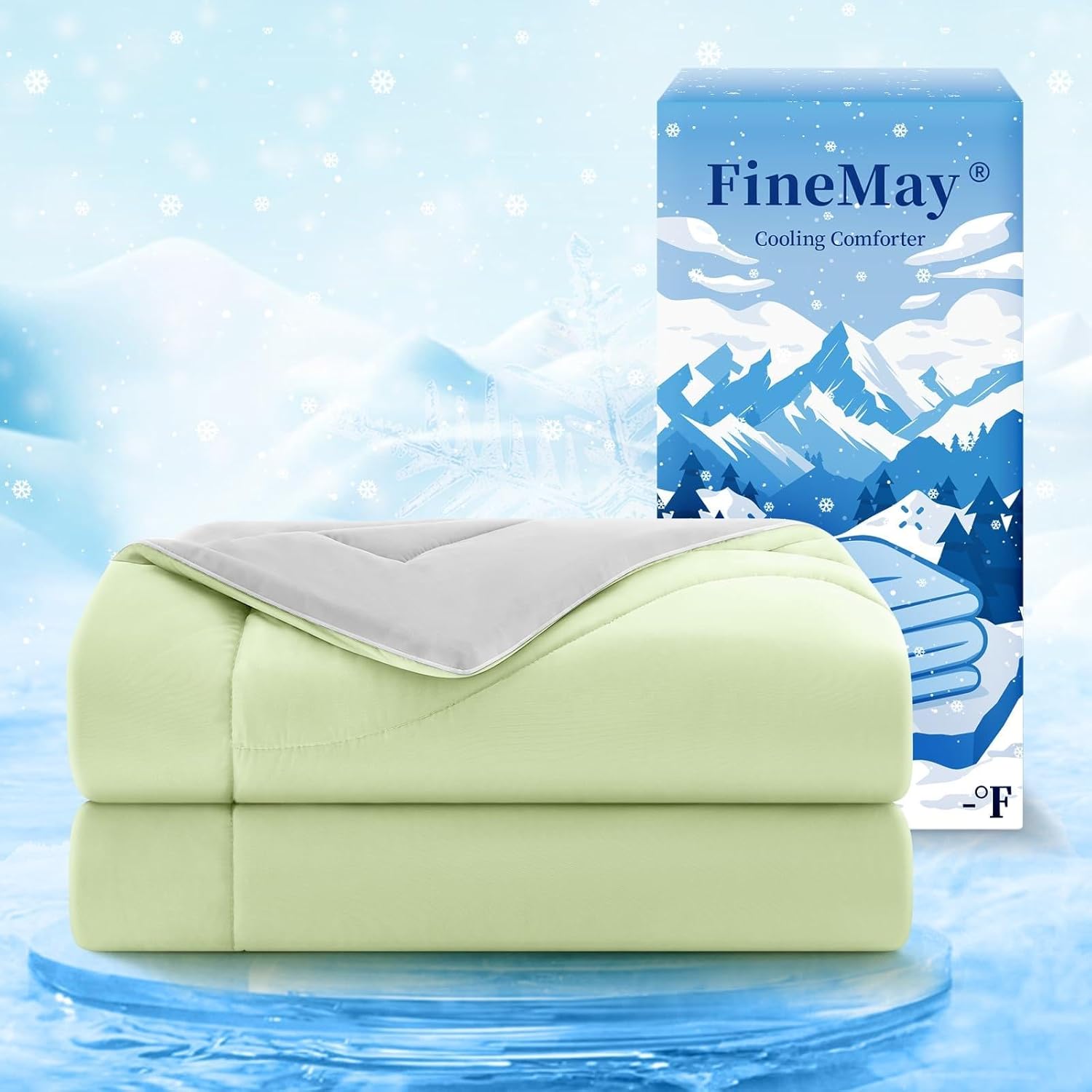 Double-Sided Cooling Blanket for Hot Sleepers | Breathable Ice Fabric