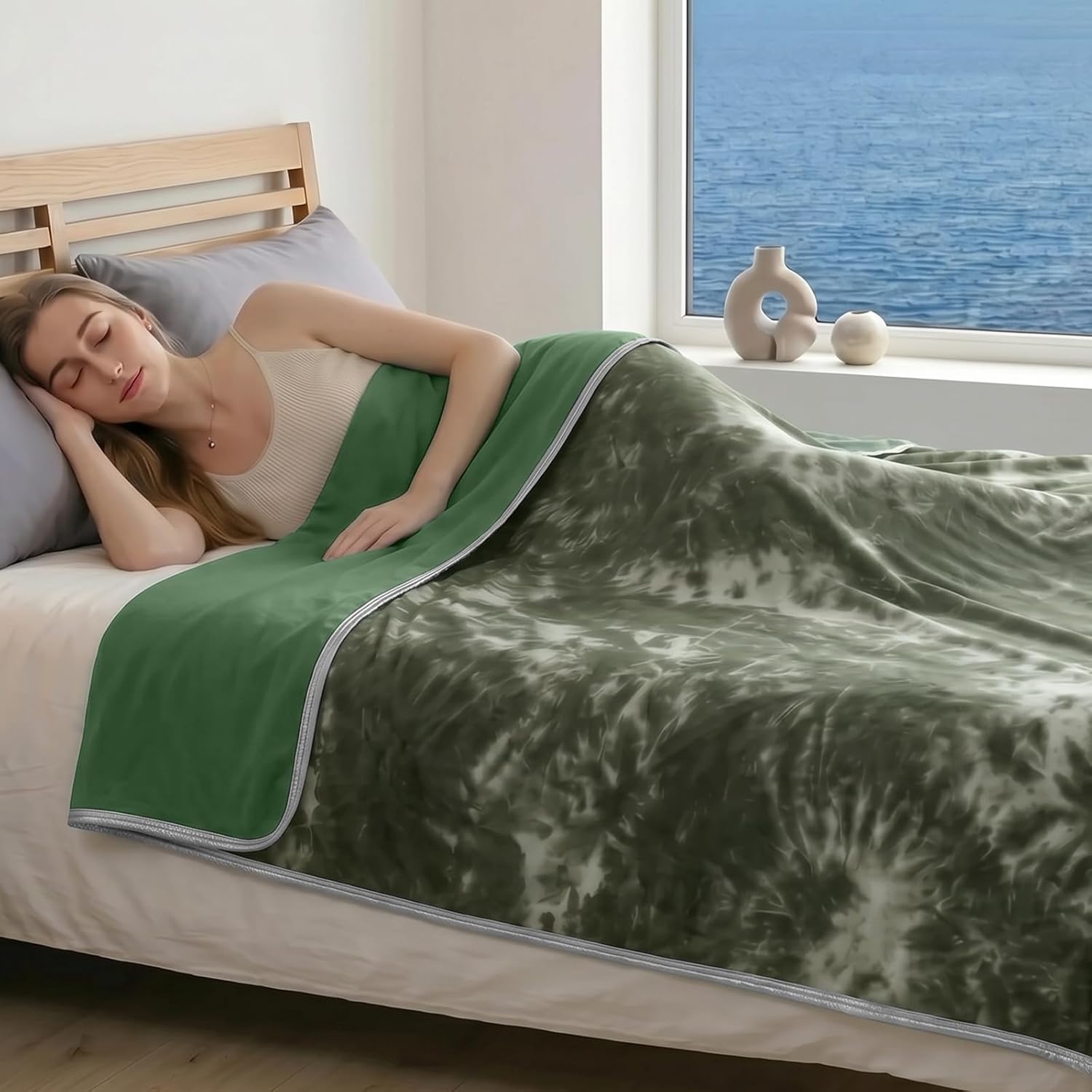 Cooling Throw Blanket for Hot Sleepers – Lightweight Summer Comfort