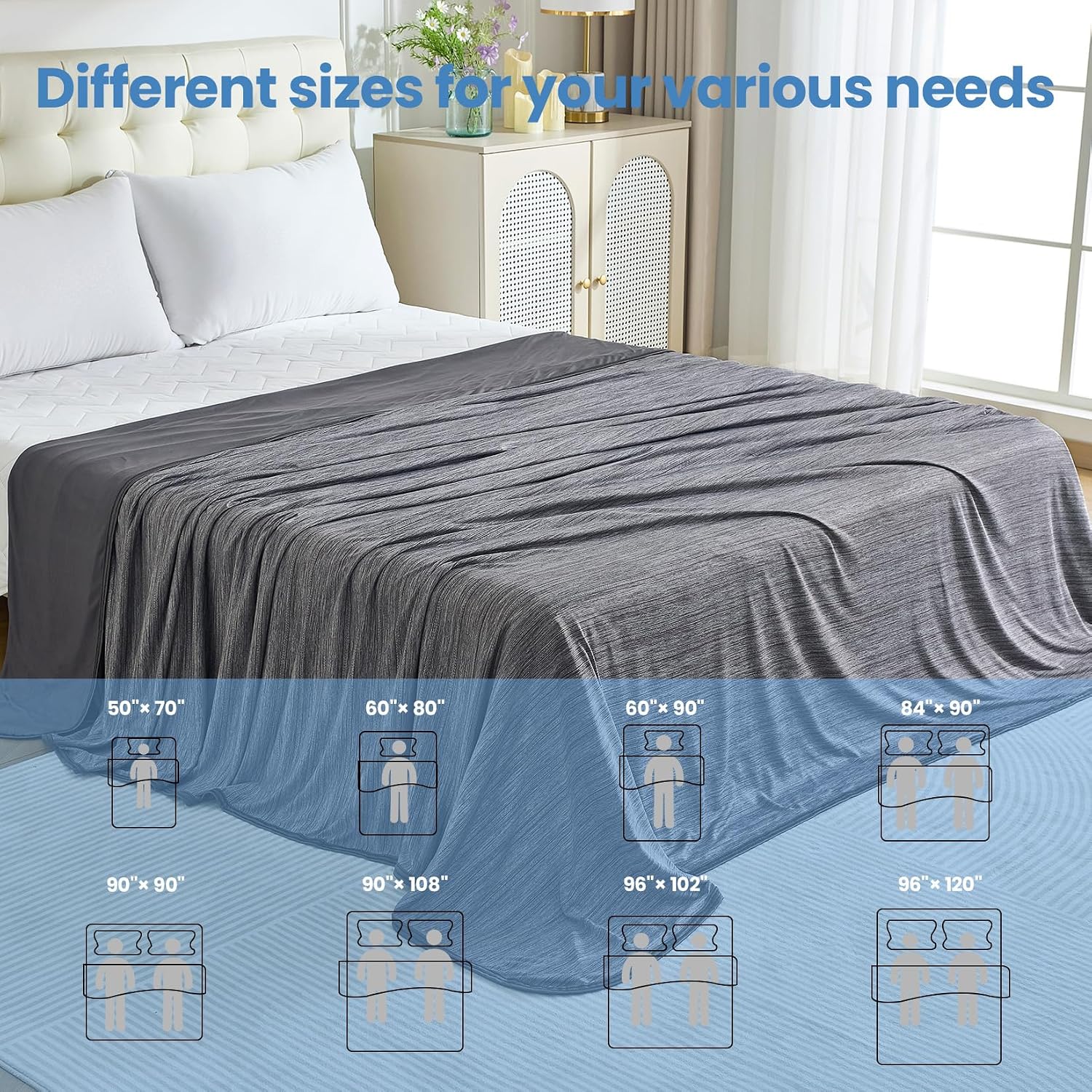 Lightweight Summer Cooling Blanket - Soft Comfort for Hot Sleepers