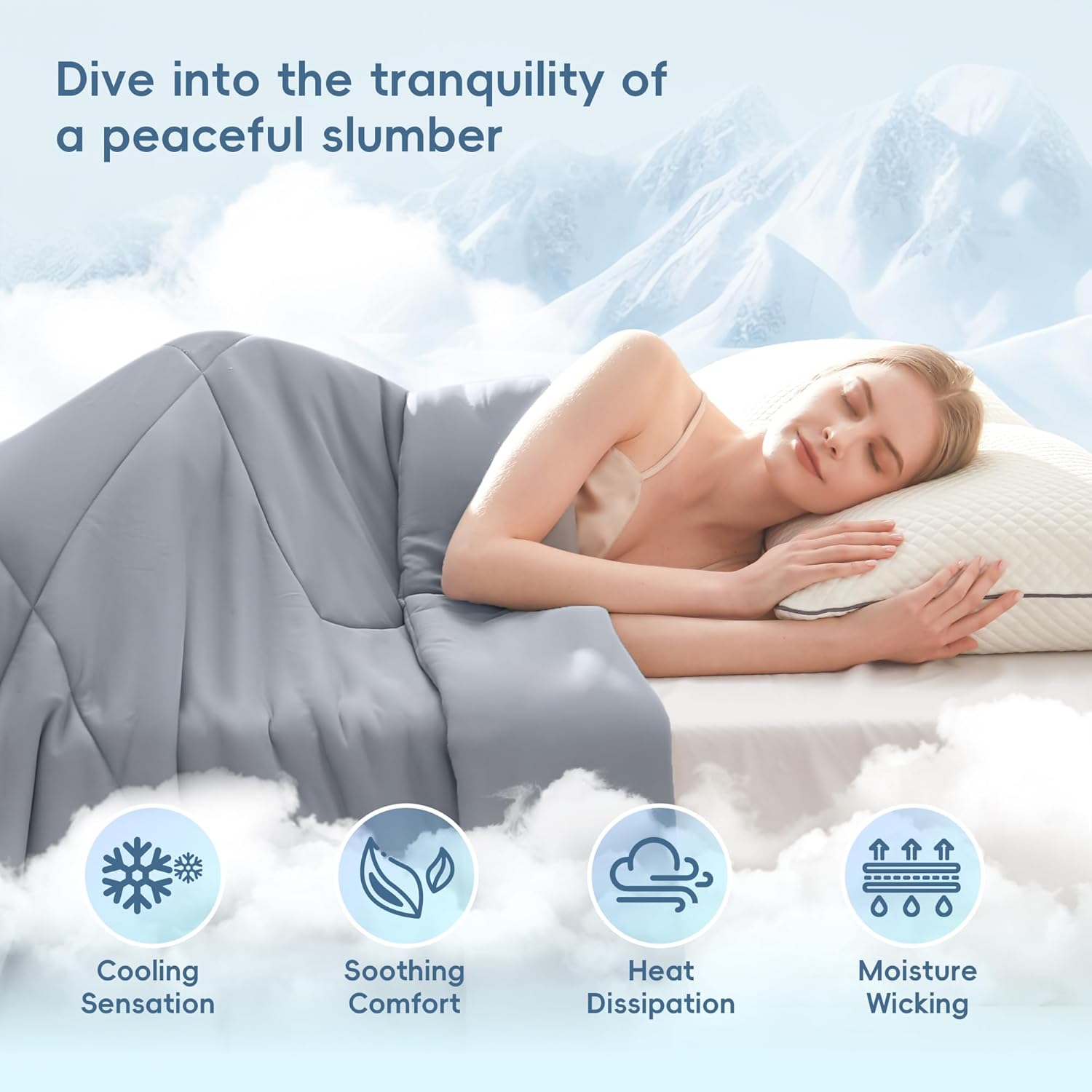 Cooling Blanket for Hot Sleepers – Double-Sided Soft and Breathable Design