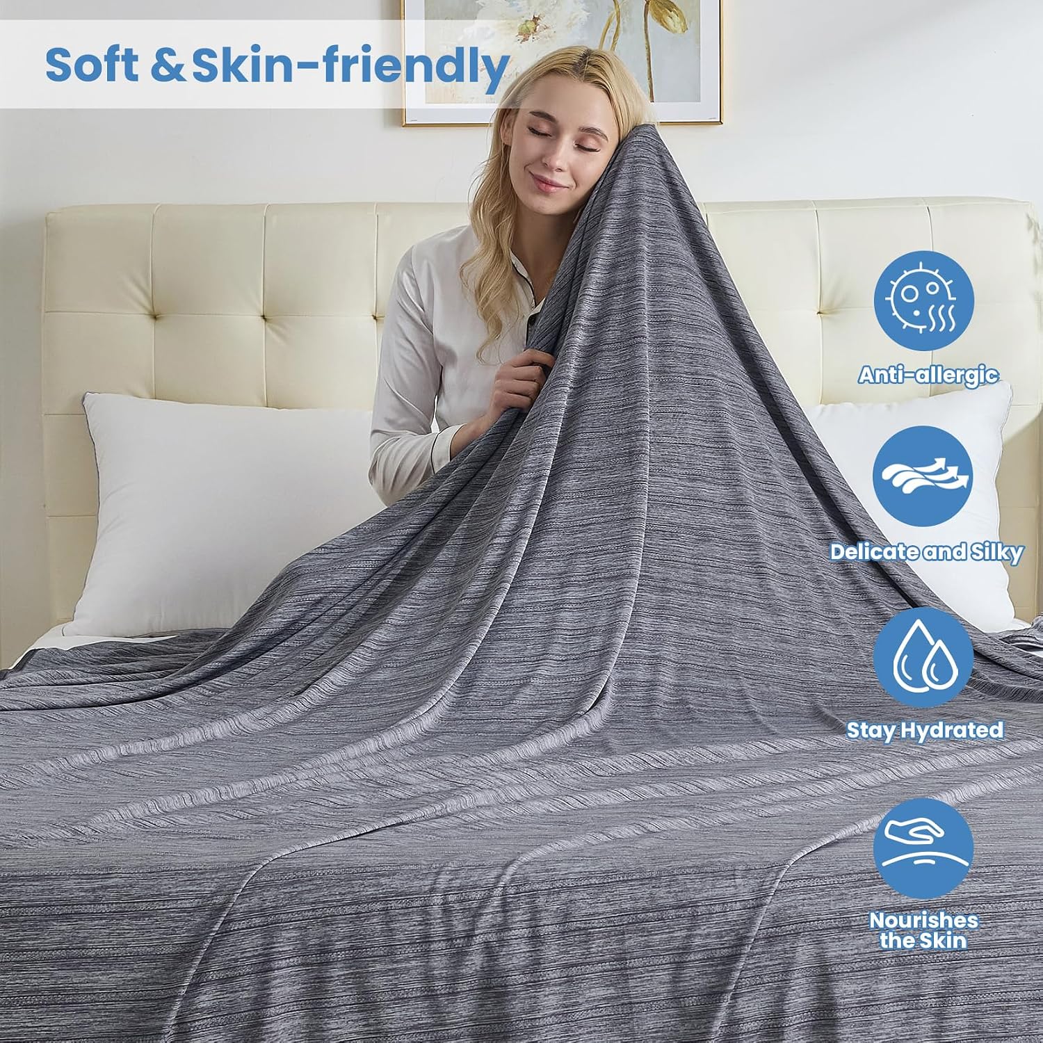 Lightweight Summer Cooling Blanket - Soft Comfort for Hot Sleepers