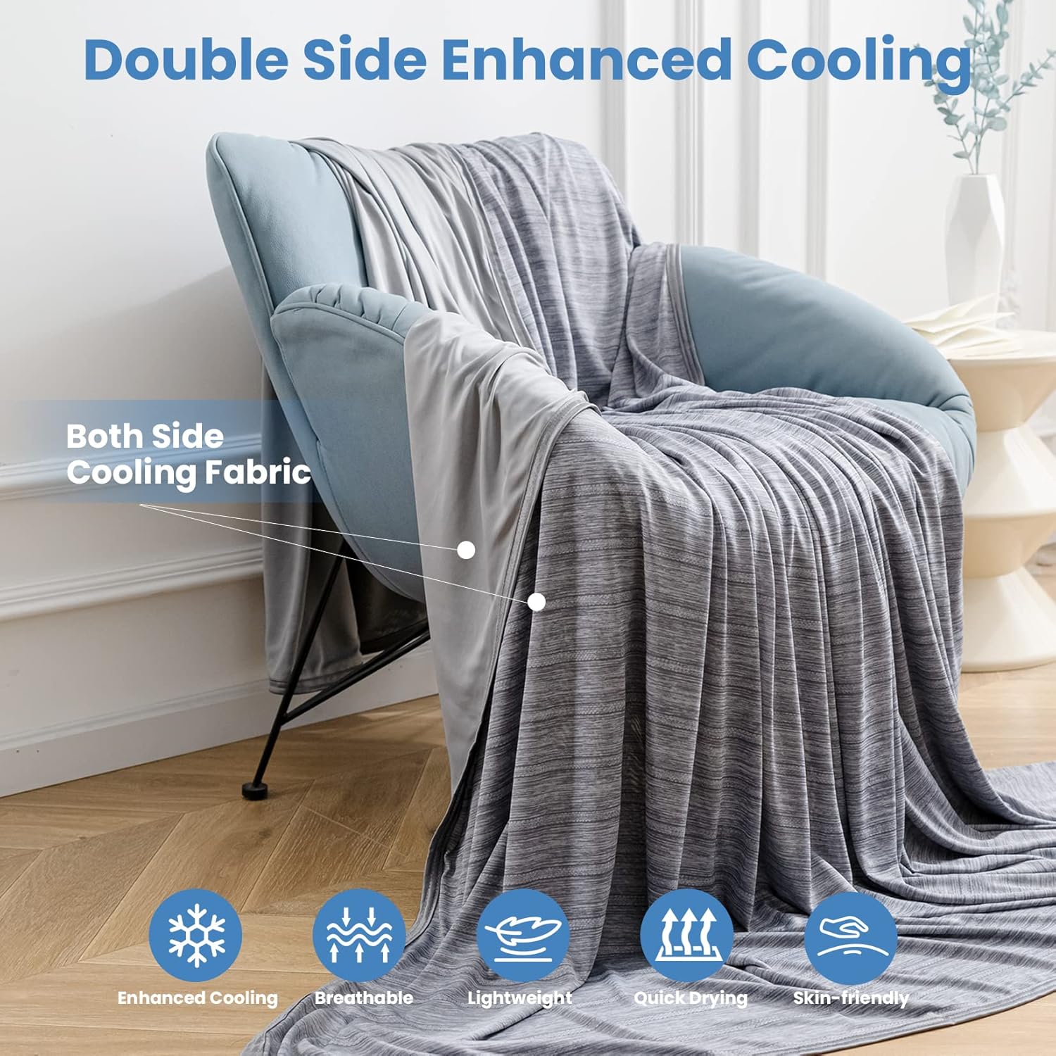 Lightweight Summer Cooling Blanket - Soft Comfort for Hot Sleepers
