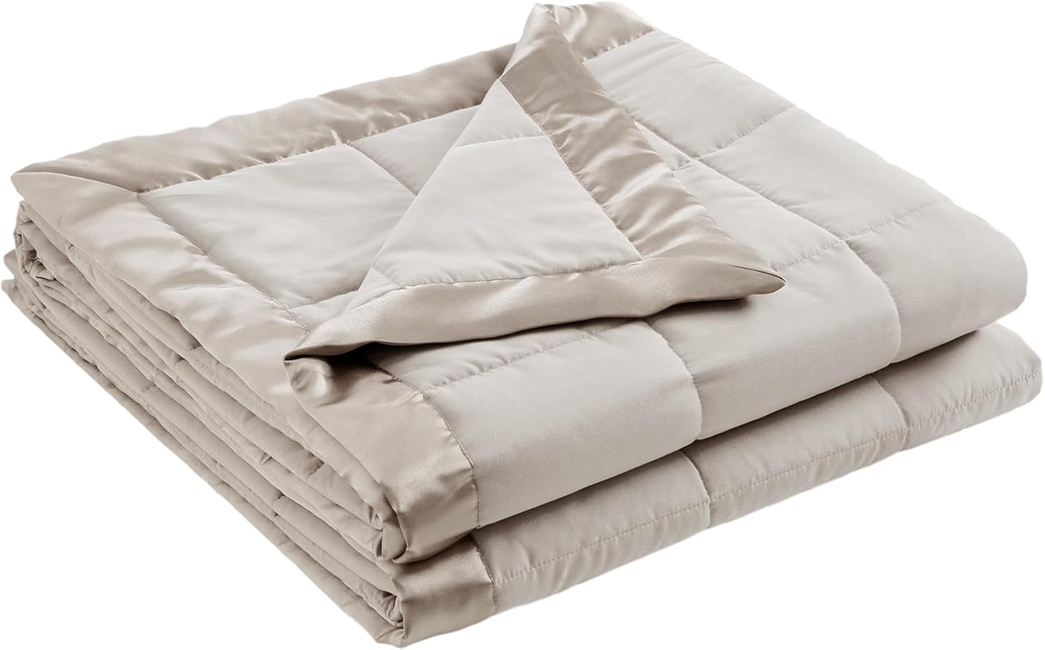 Lightweight Down Alternative Blanket with Moisture-Wicking – All Season Bed Cover with Satin Trim