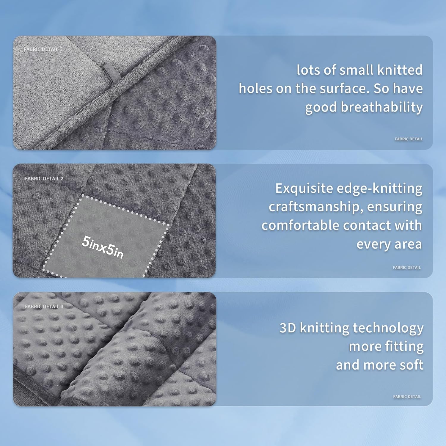 Cooling Microfiber Weighted Blanket with Dots – Soft All-Season Comfort