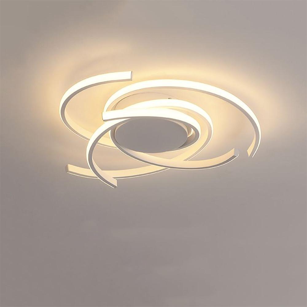 22'' Artistic Scattered Semicircle Painted Aluminum Silicone Flush Mount Lights Bedroom Ceiling Lights