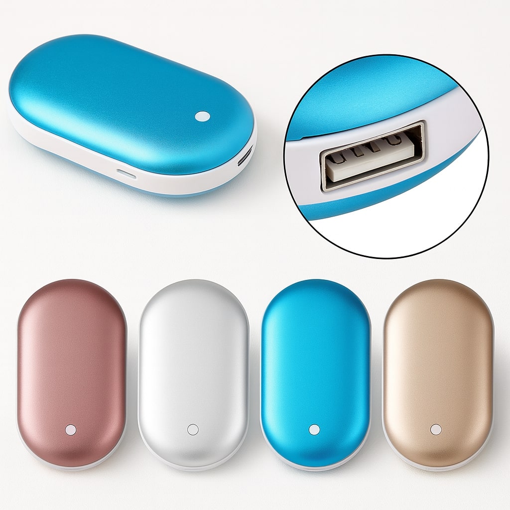 Versatile Hand Warmer & Power Bank for On-the-Go Comfort