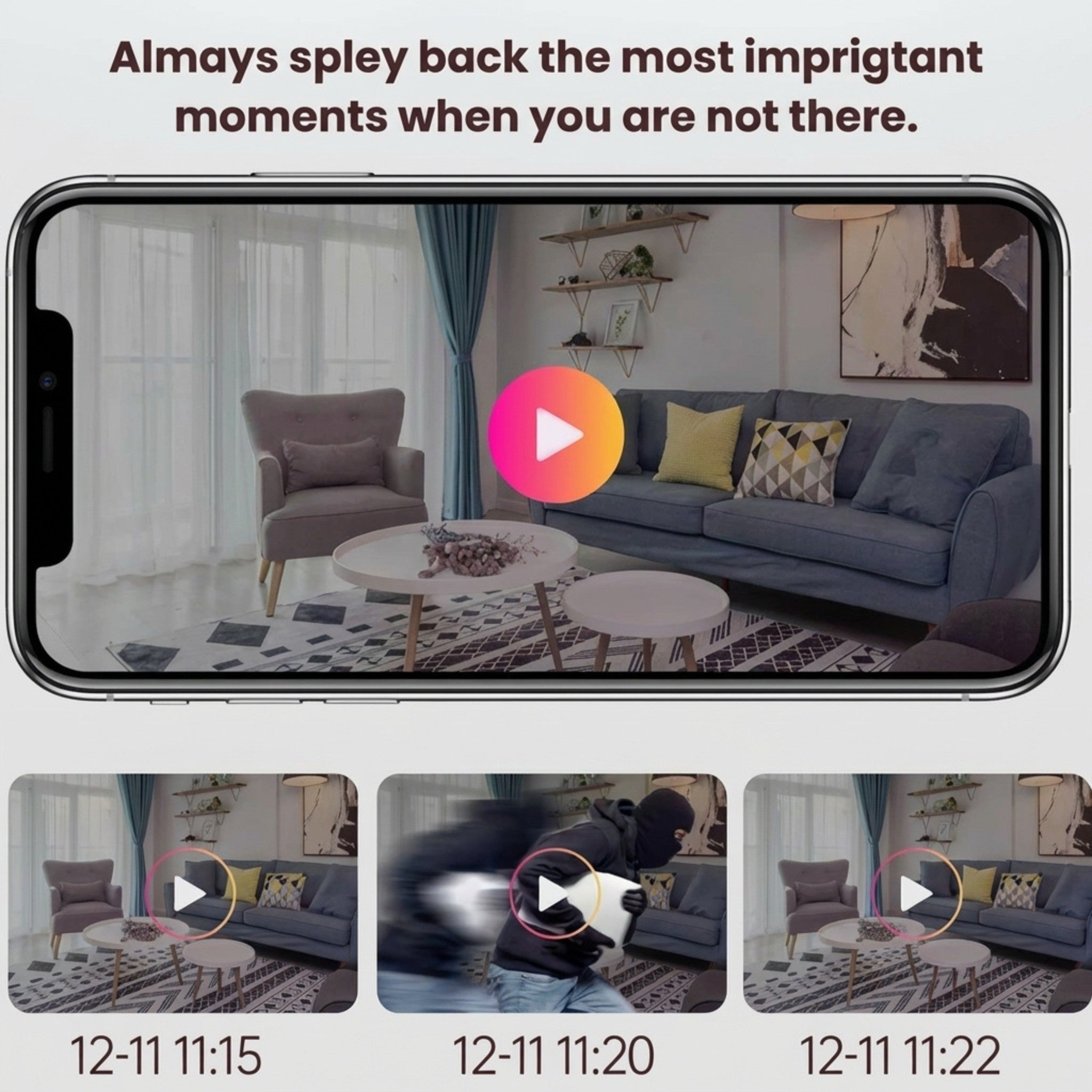 Compact Wireless Camera with Night Vision and Motion Sensor