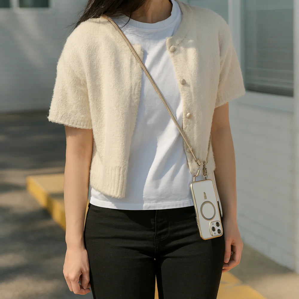 Chic Crossbody Phone Holder with MagSafe Compatibility