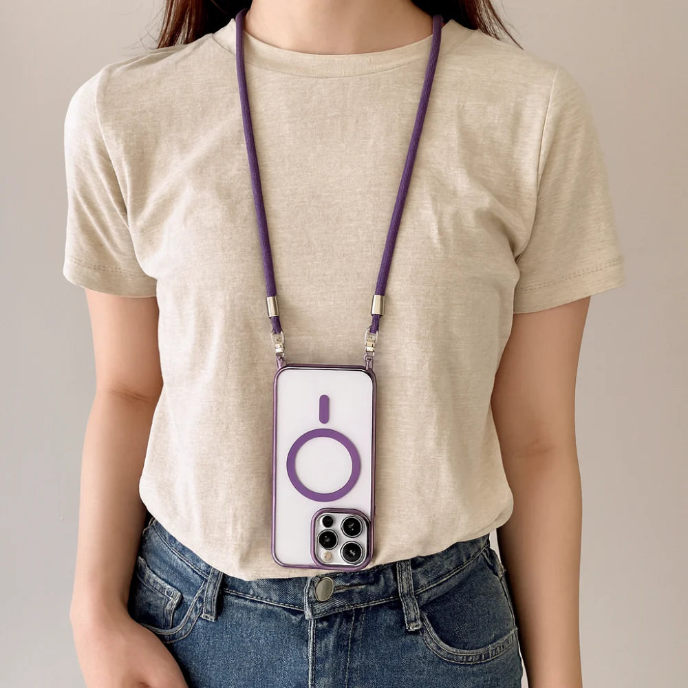 Chic Crossbody Phone Holder with MagSafe Compatibility