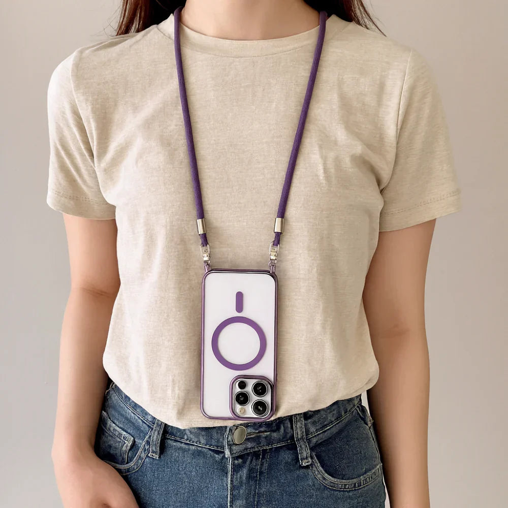 Secure Crossbody Phone Case with Adjustable Lanyard
