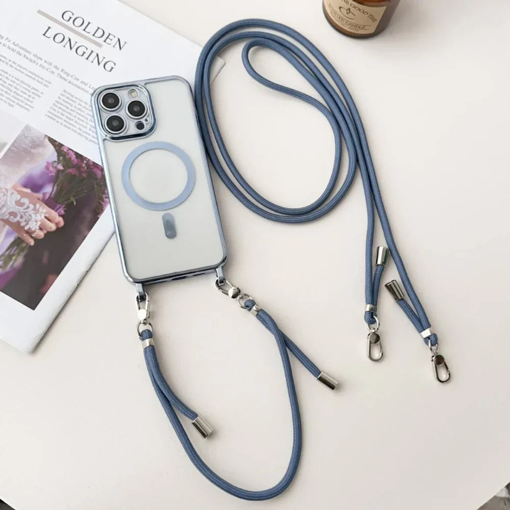 Secure Crossbody Phone Case with Adjustable Lanyard