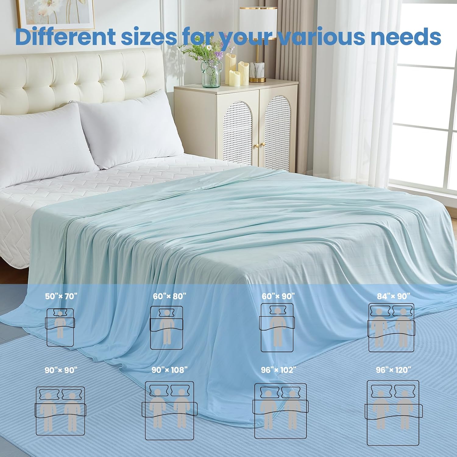 Lightweight Summer Cooling Blanket - Soft Comfort for Hot Sleepers