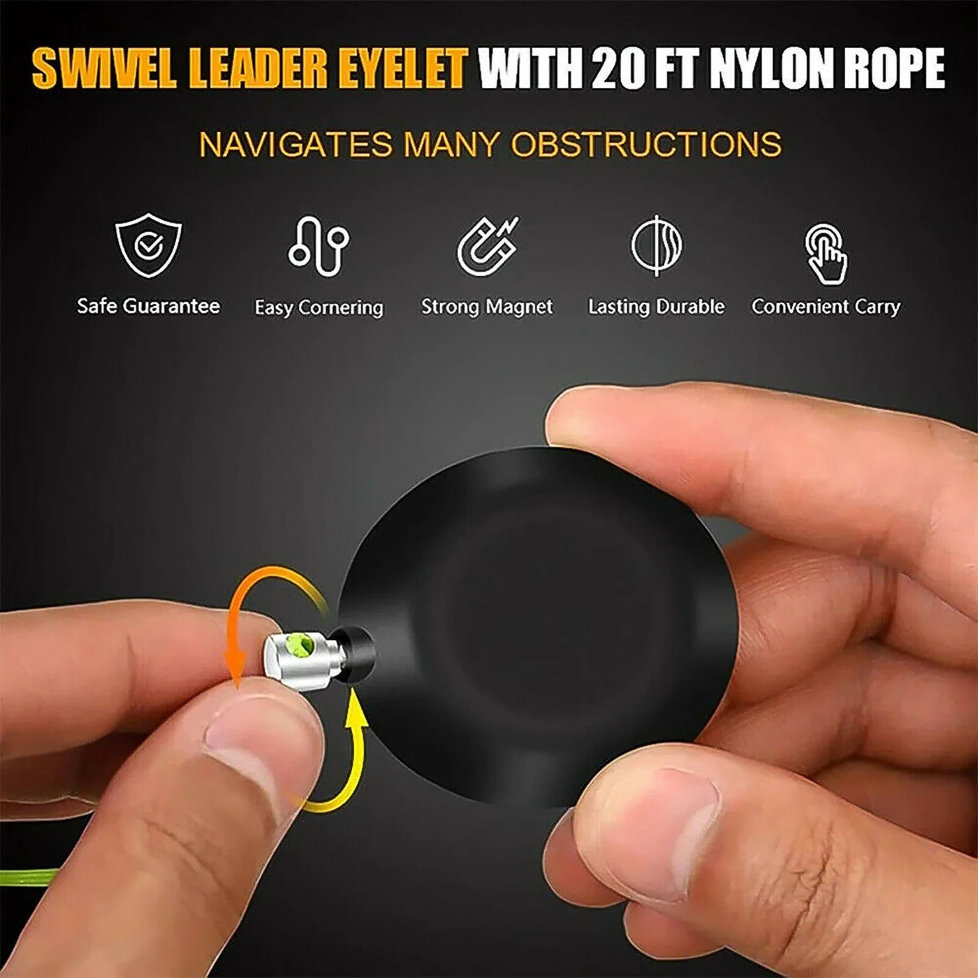 Guide System for Pulling Magnetic Cable Wires