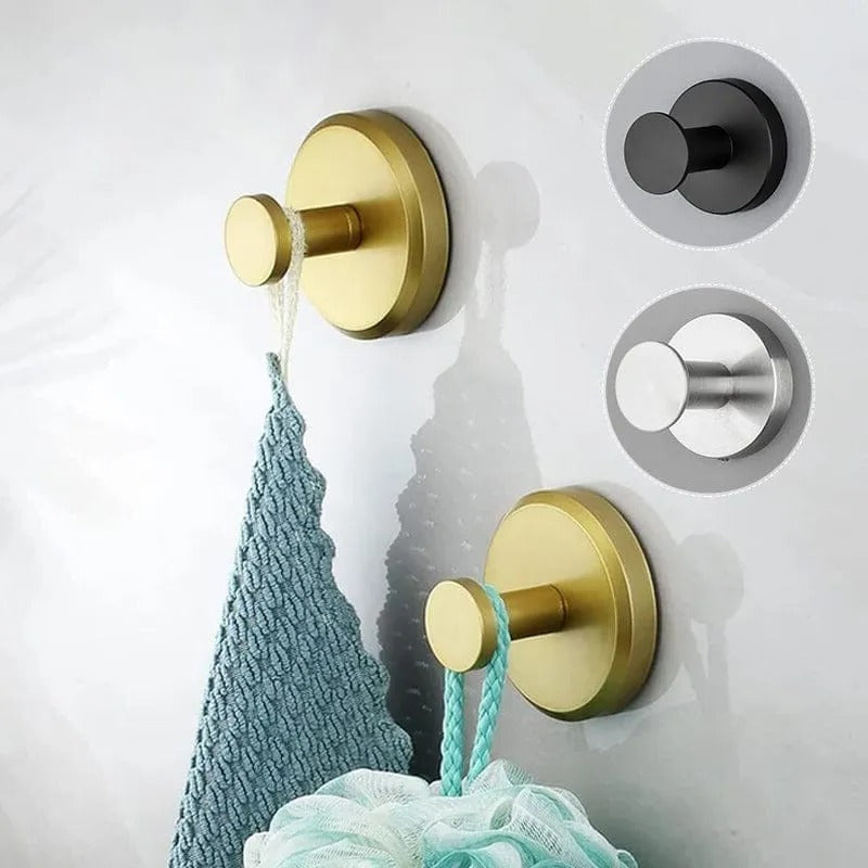 Hooks with Suction Cups for Easy Wall Mounting