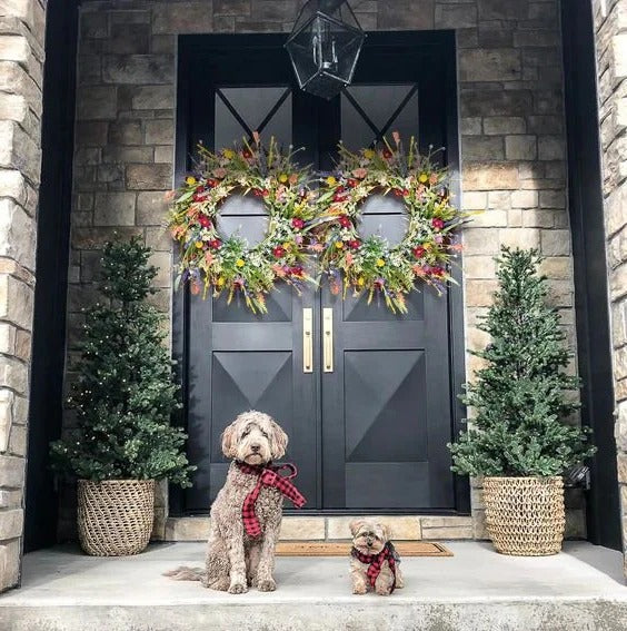 Vibrant Floral Wreath for Year-Round Elegance