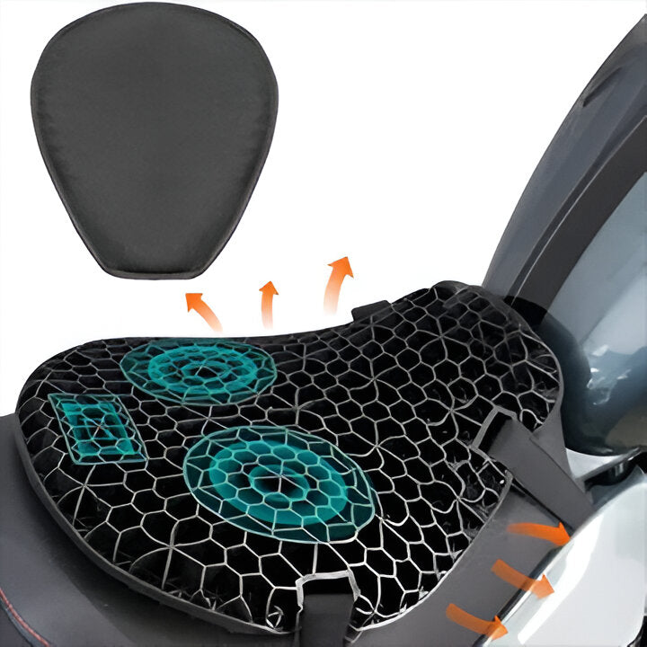 Comfort Gel Seat Cushion for Extended Motorcycle Journeys